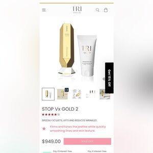 STOP Vx Gold 2 Skincare Device - Gold